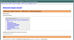 Desktop Screenshot of netzwerkgegengewalt.org